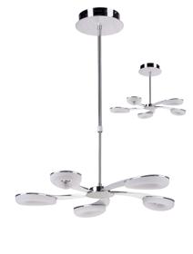 Juno Satin Aluminium Ceiling Lights Mantra Fusion Multi Arm Fittings